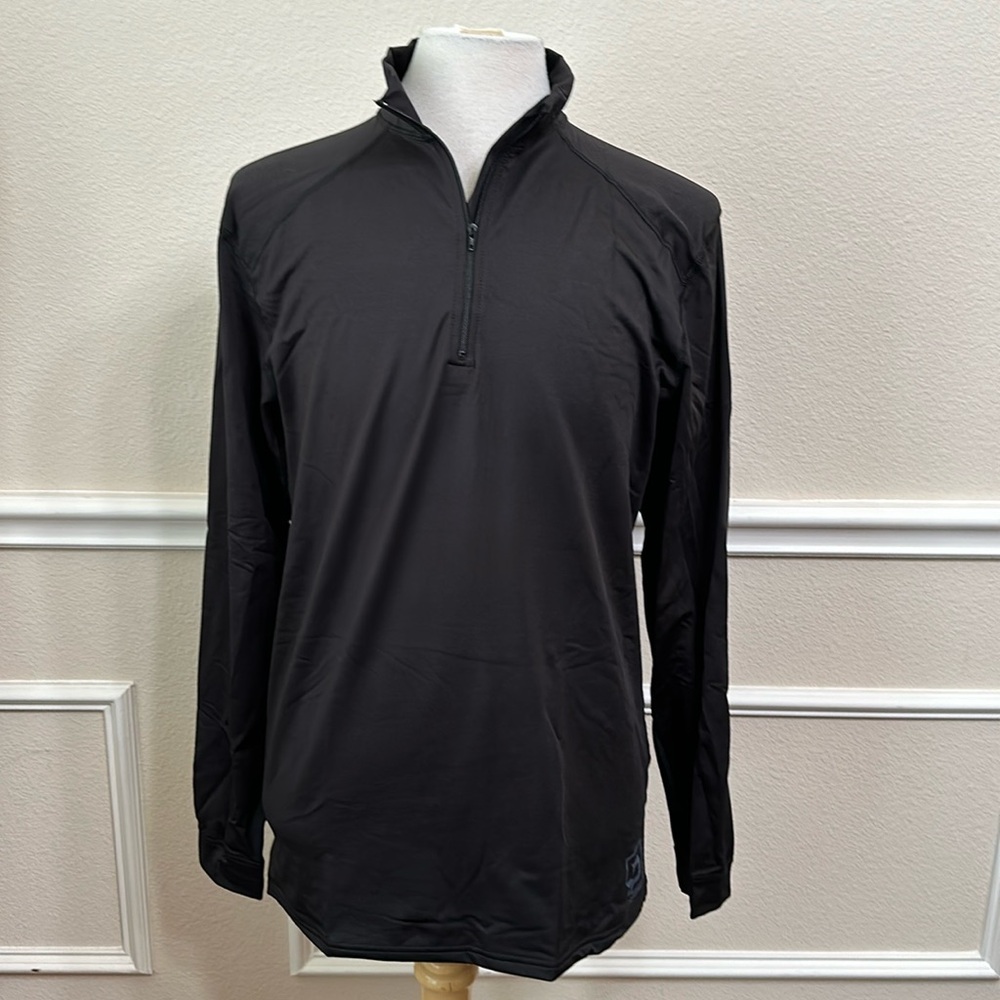 PolarMax 4.0 HEAVYWEIGHT ZIP MOCK - Black